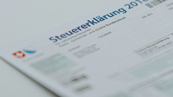 Foto Steuererklärungsformular